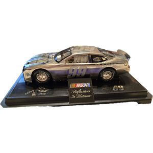 Jeff Burton #99 Exide 1:24 Racing Champions Platinum 1 of 4,999 Nascar 10 Years